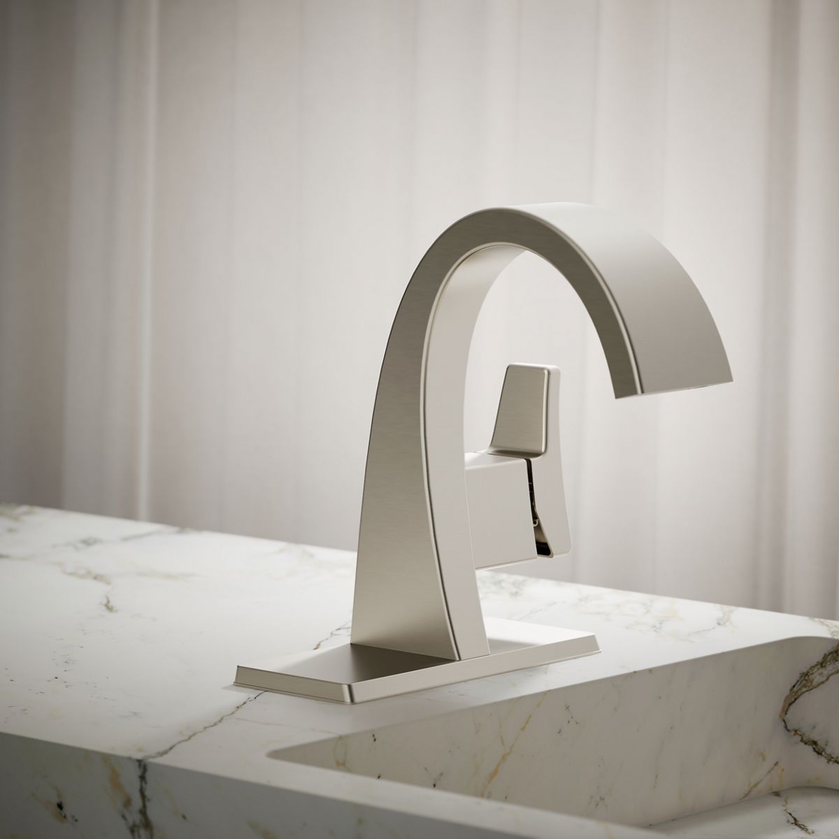 KOHLER | K-R78037-4D | Katun Single-Handle Bathroom Sink Faucet