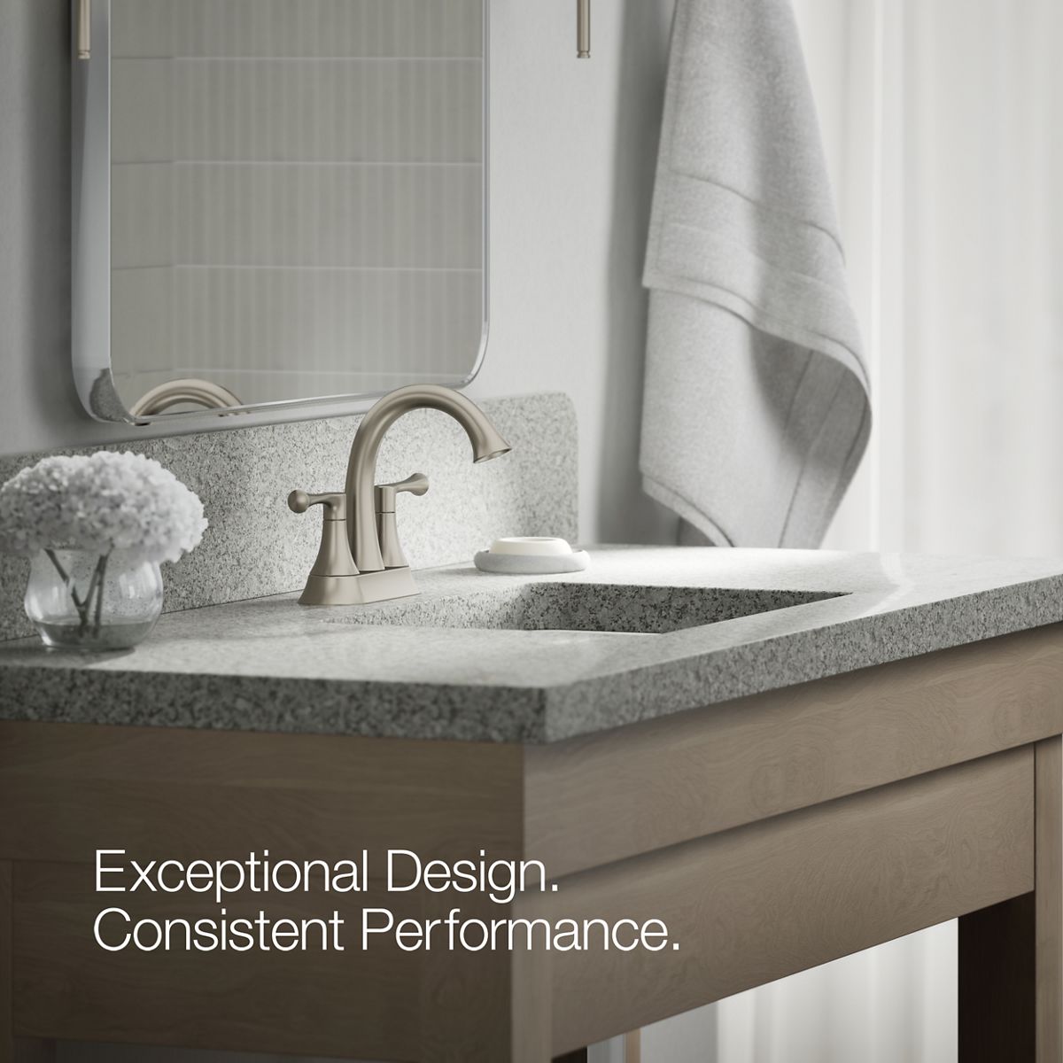 KOHLER | K-R78046-4D | Lilyfield Centerset Bathroom Sink Faucet