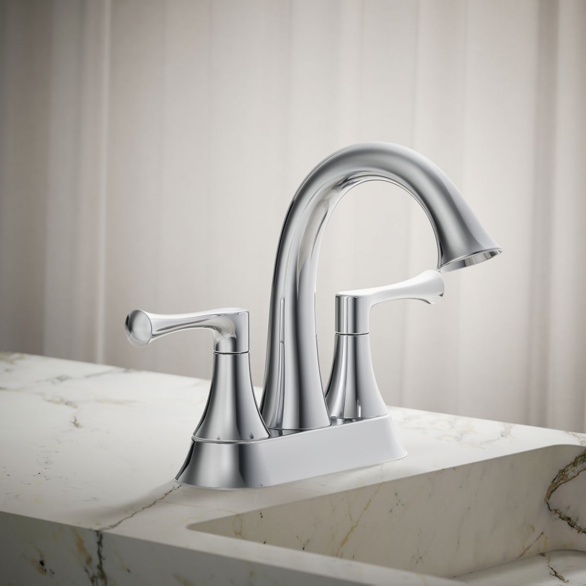 KOHLER | K-R78046-4D | Lilyfield Centerset Bathroom Sink Faucet