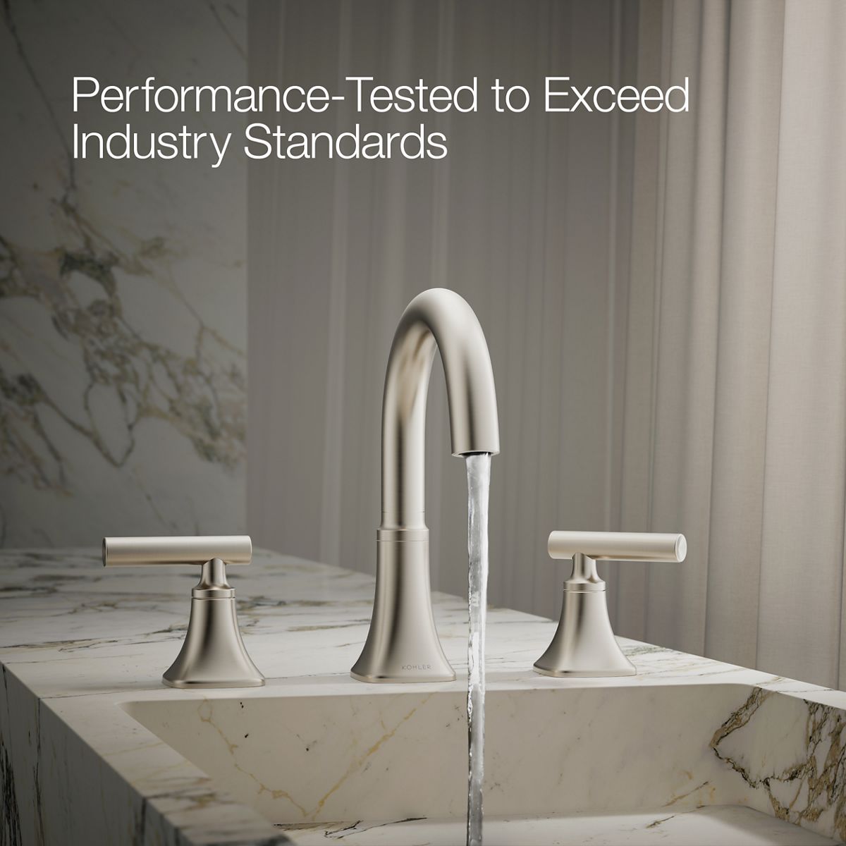 Rill Widespread Bathroom Sink Faucet | K-REC27954-4D | KOHLER