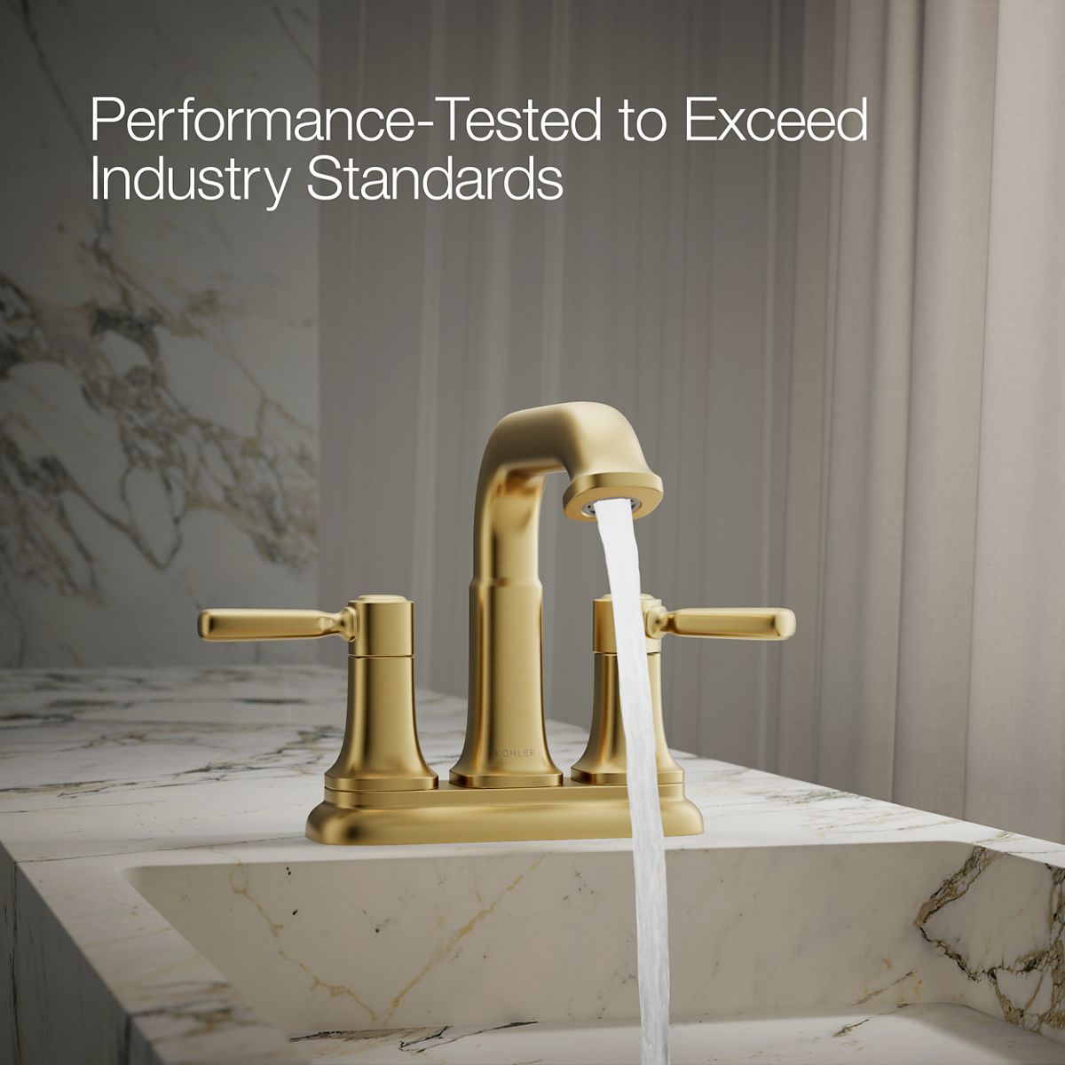 Terzet Centerset Bathroom Faucet | K-REC34945-4D | KOHLER