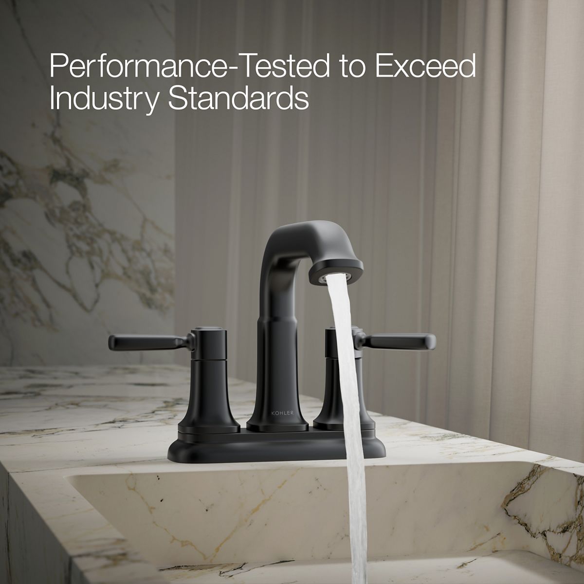 Terzet Centerset Bathroom Faucet | K-REC34945-4D | KOHLER