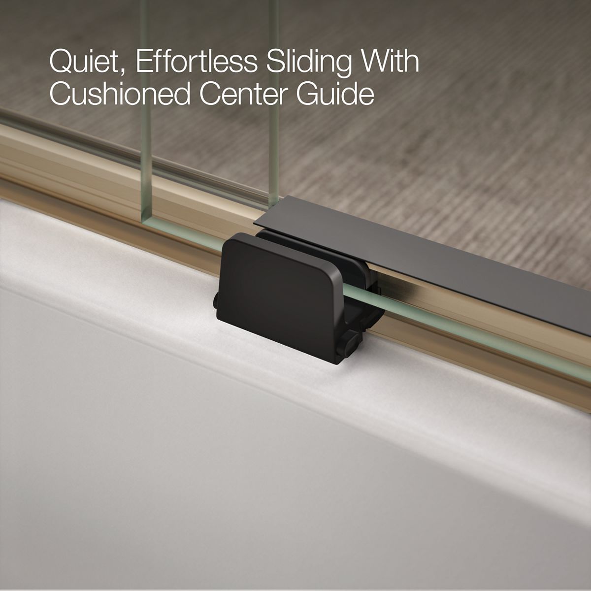 Levity Frameless Sliding Bath Door | K-706006-D3 | KOHLER