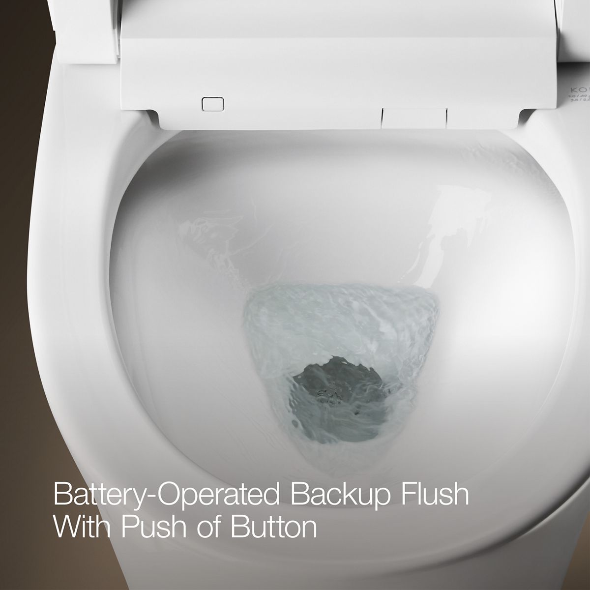 Veil Wall-Hung Compact Elongated Smart Toilet Bowl, Dual-Flush | K
