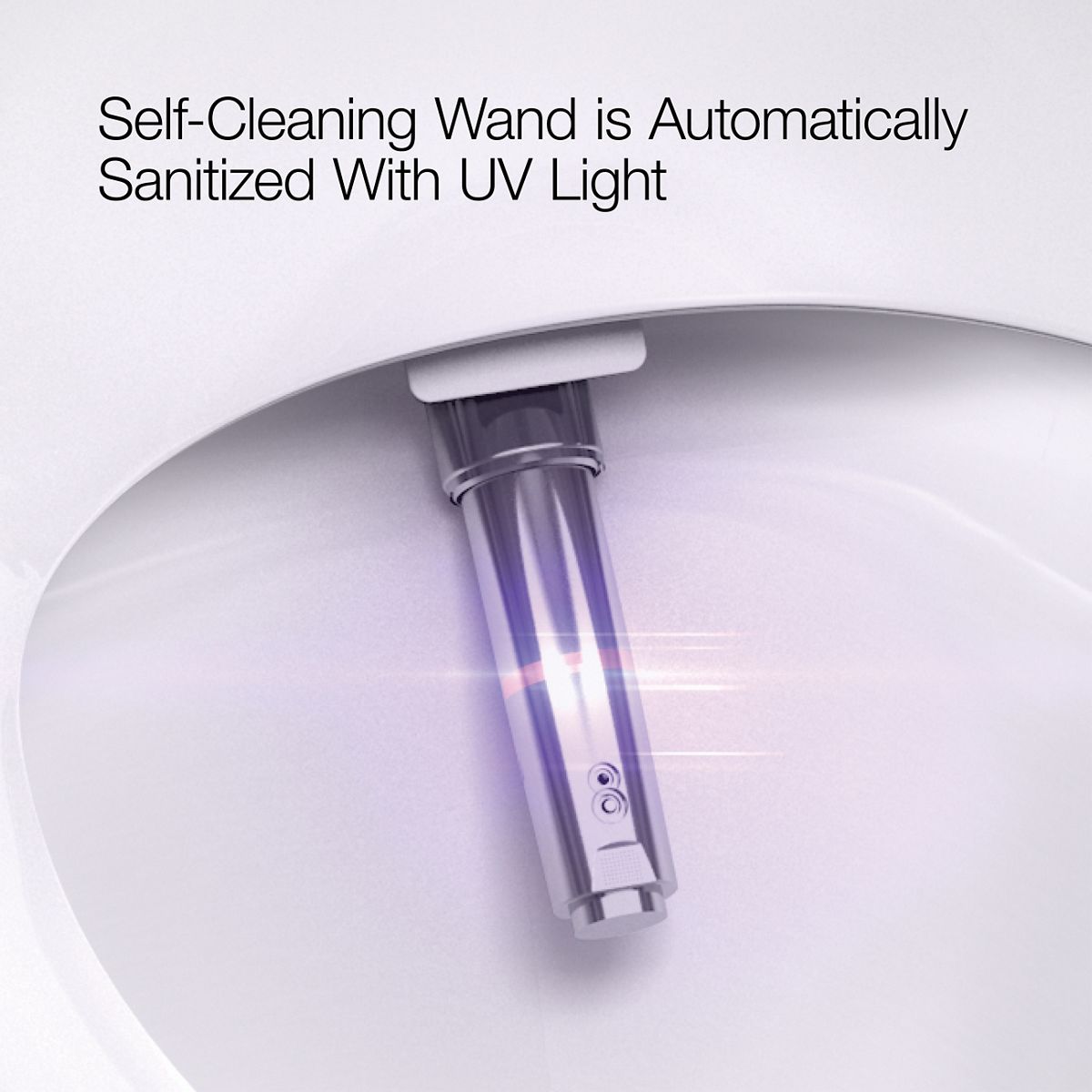 Veil Wall-Hung Compact Elongated Smart Toilet Bowl, Dual-Flush | K