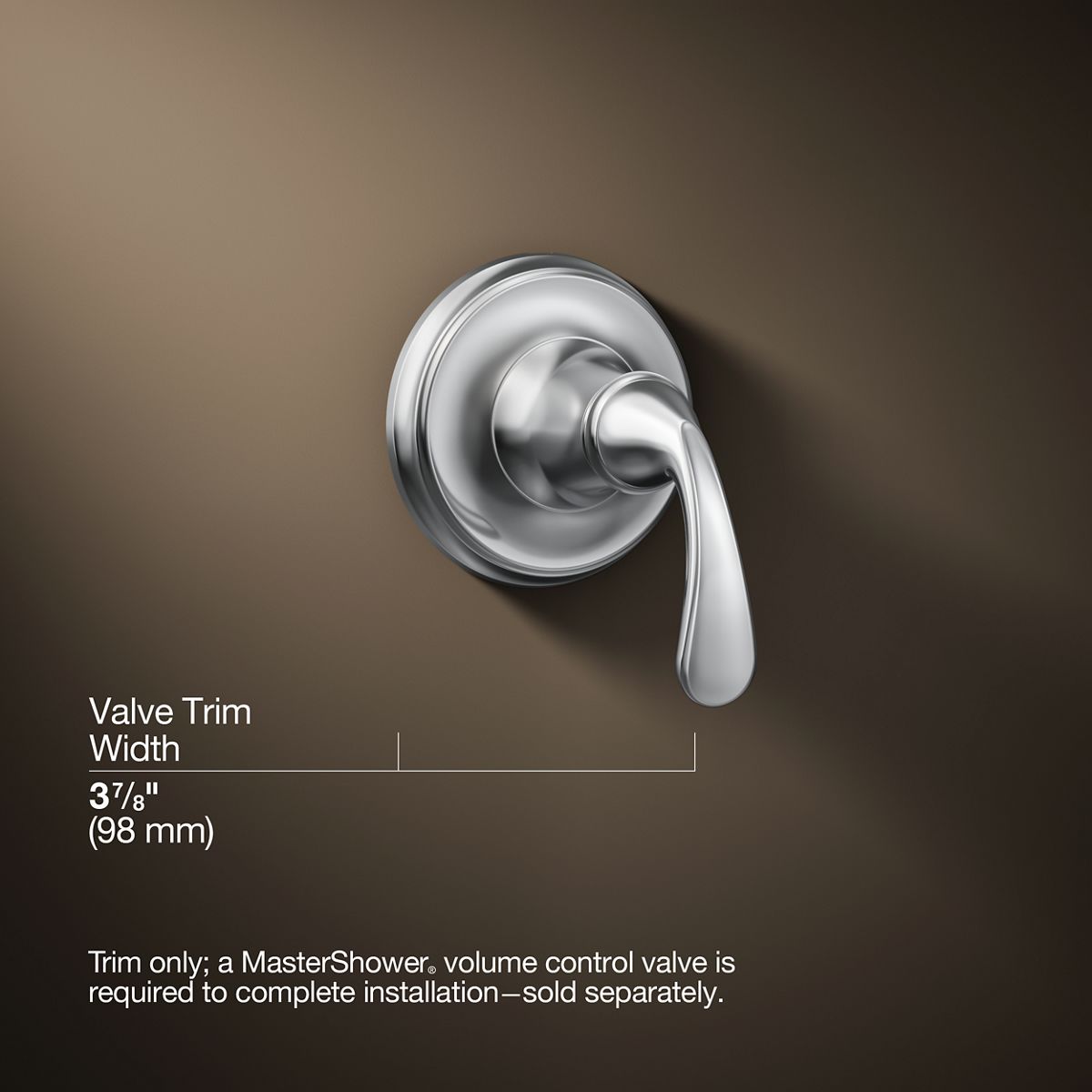 3/4 view of product with dimensions