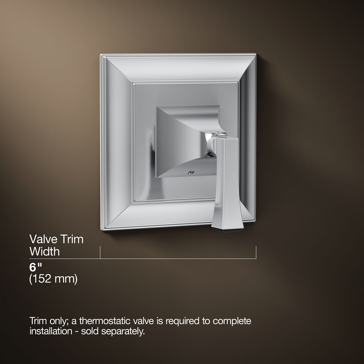 3/4 view of product with dimensions