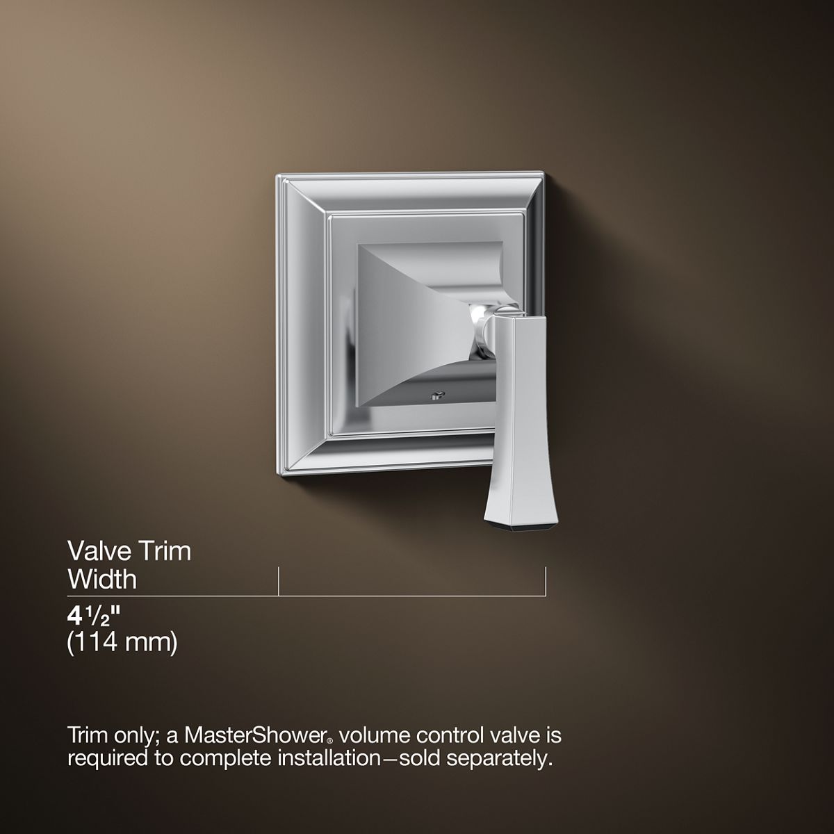 3/4 view of product with dimensions