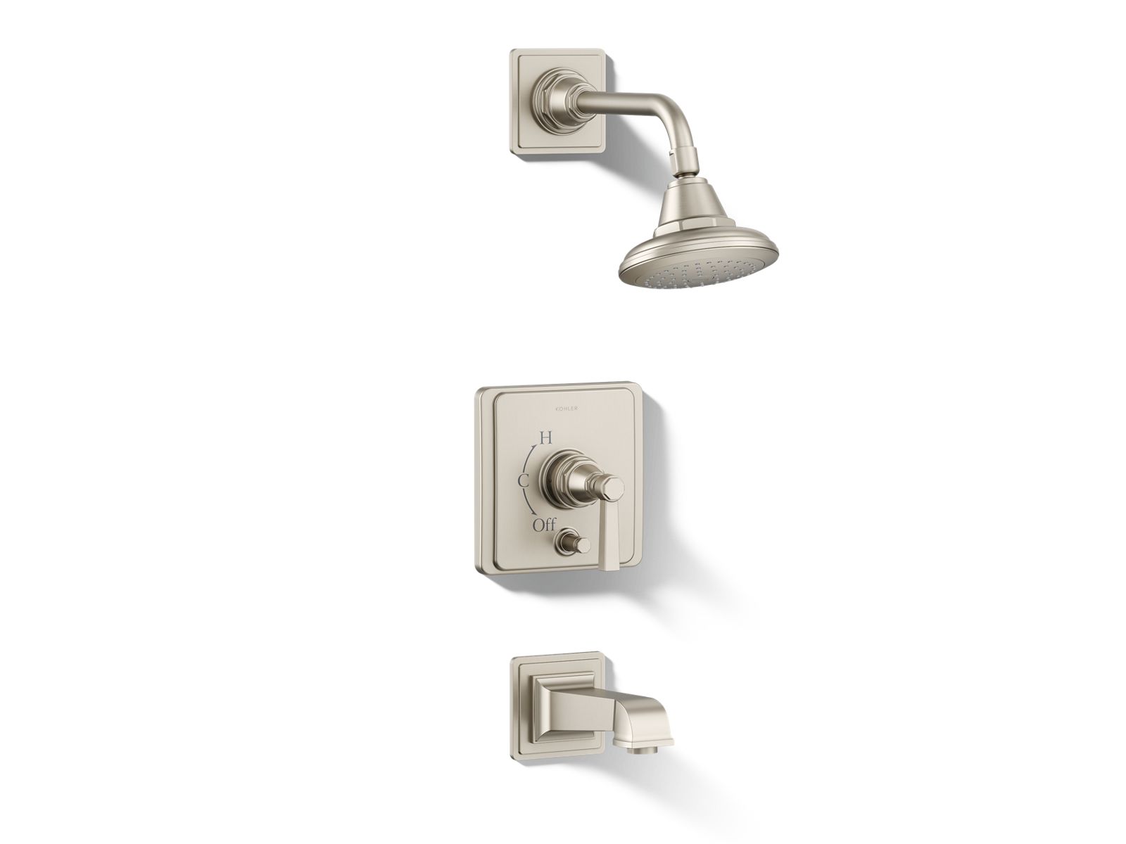 KOHLER | K-T13133-4A | Pinstripe Bath and Shower Faucet Trim with