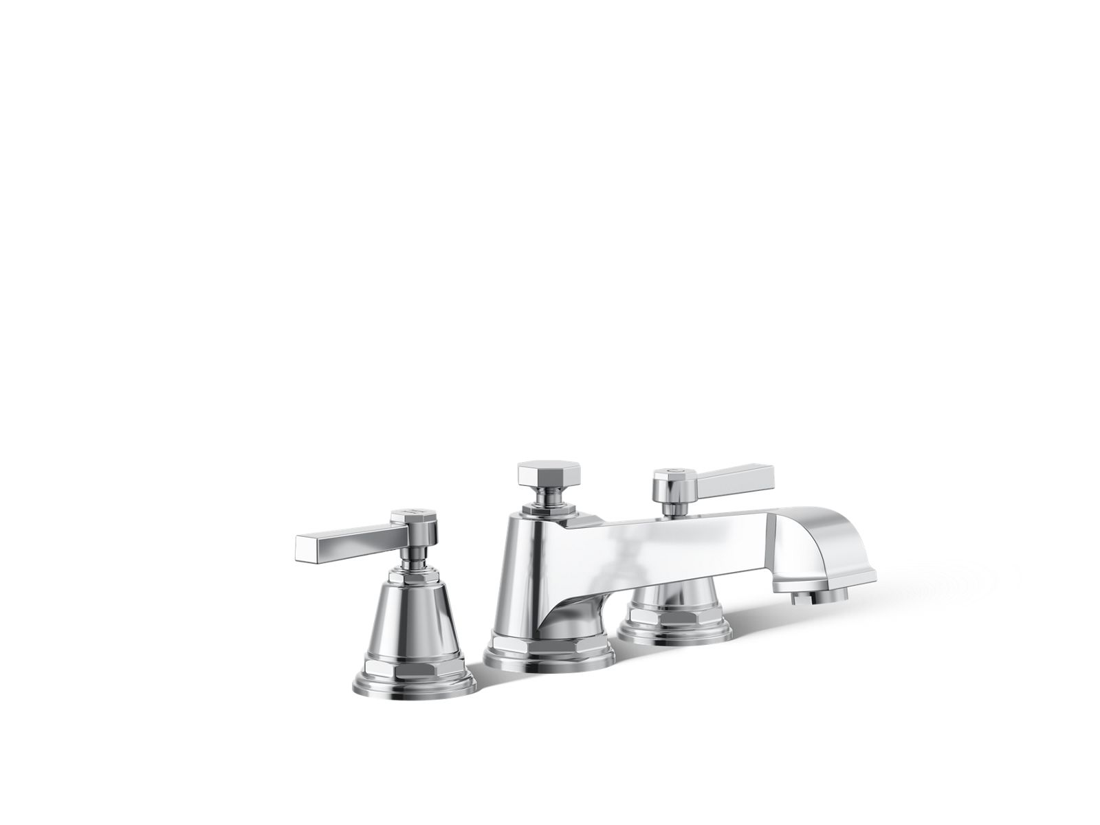 Pinstripe Pure Deck-mount bath faucet trim