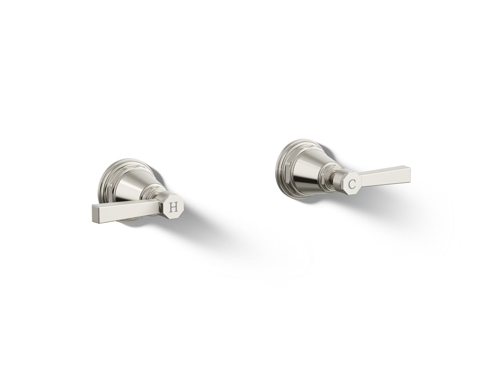 Pinstripe Pure Deck-mount bath faucet handle trim with Lever design
