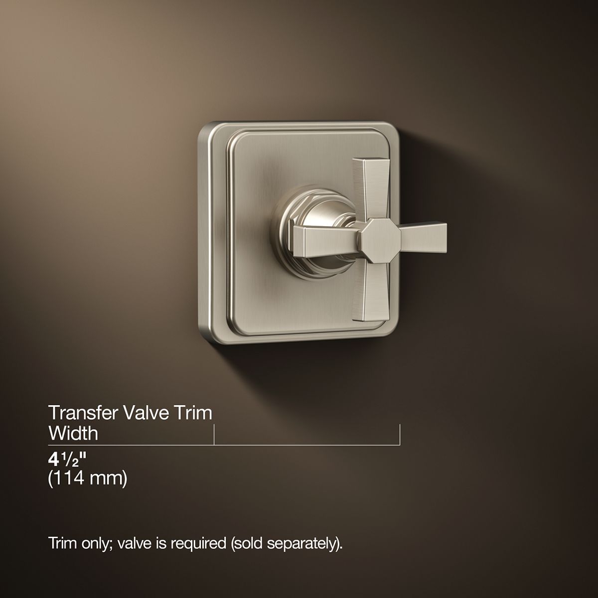 KOHLER | K-T13175-3A | Pinstripe Transfer Valve Trim with Pure Design
