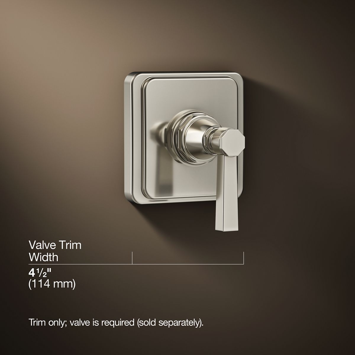 3/4 view of product with dimensions