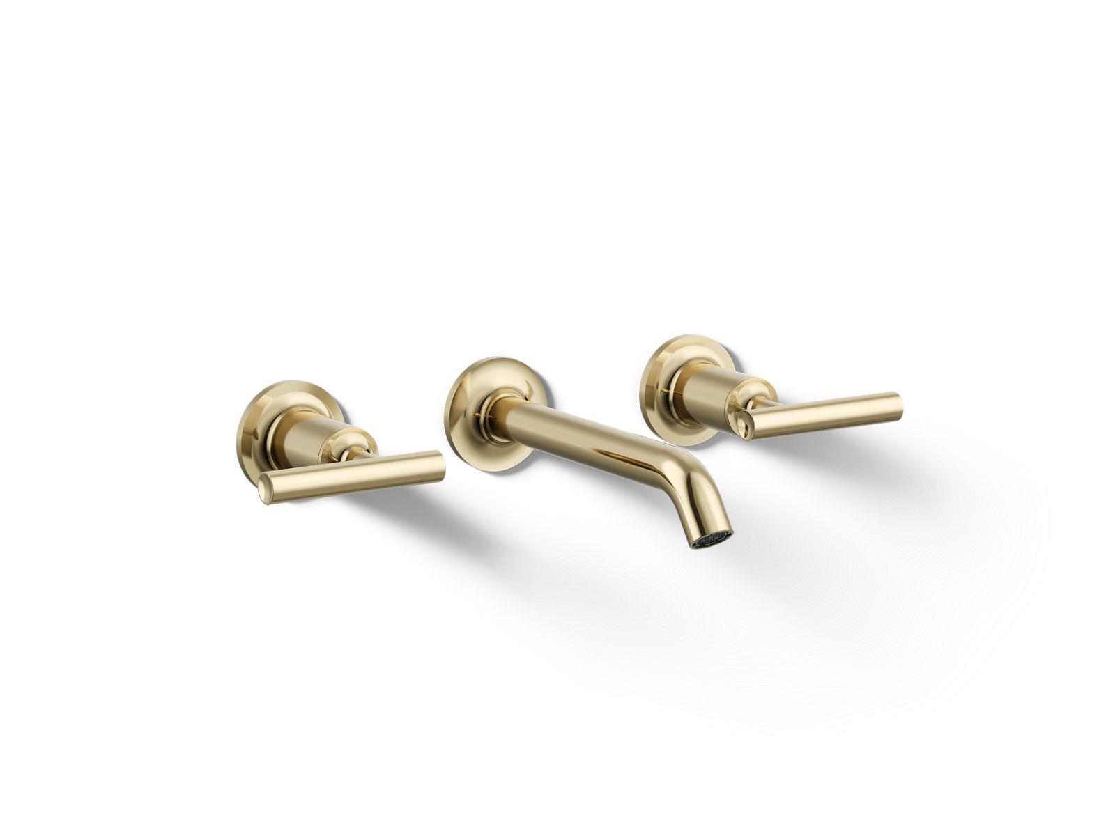 Purist Wall-mount bathroom sink faucet trim with Lever handles, 1.2 gpm