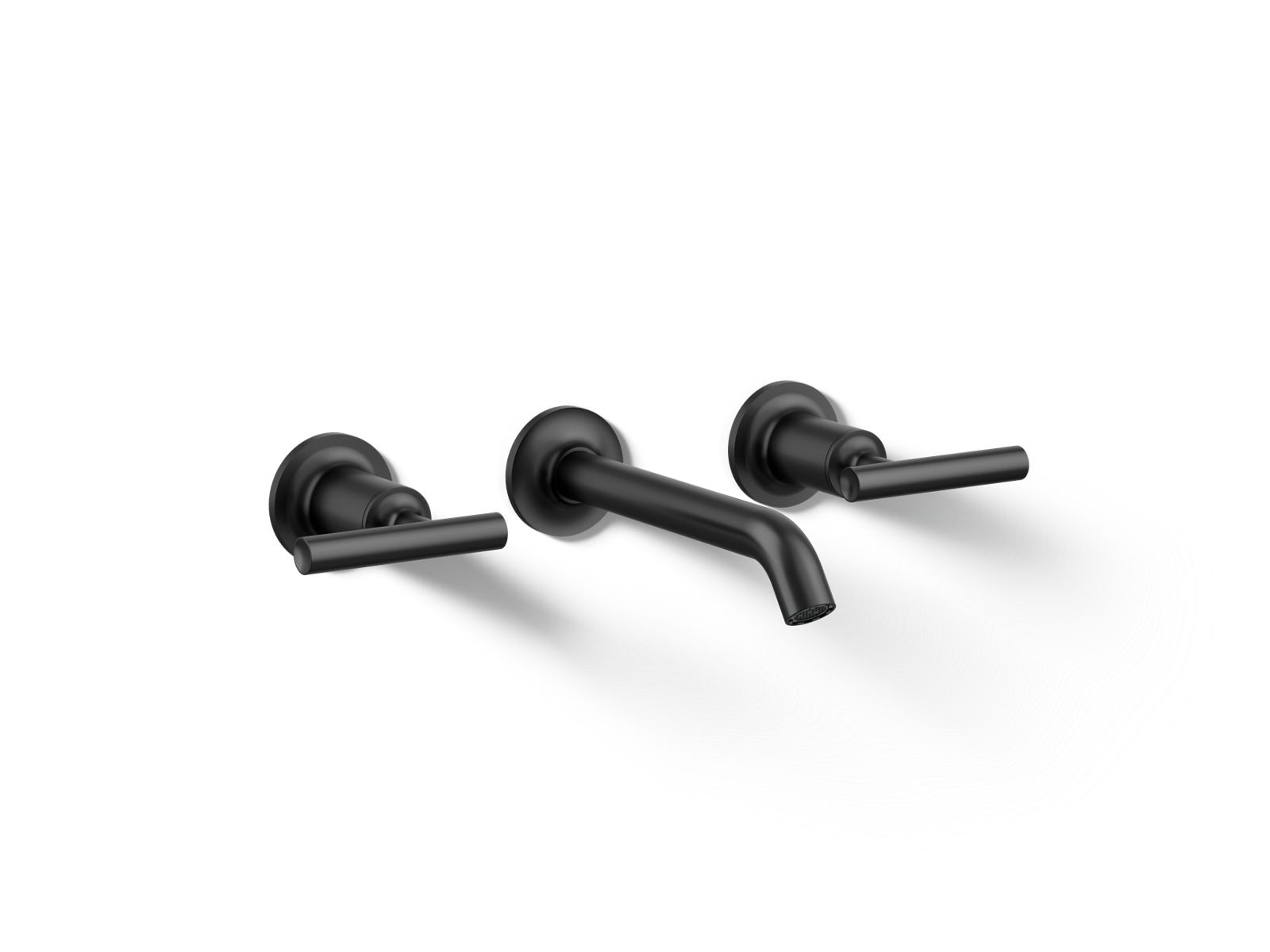 Purist Wall-mount bathroom sink faucet trim with Lever handles, 1.2 gpm