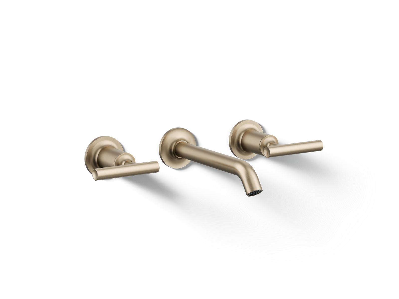 Purist Wall-mount bathroom sink faucet trim with Lever handles, 1.2 gpm
