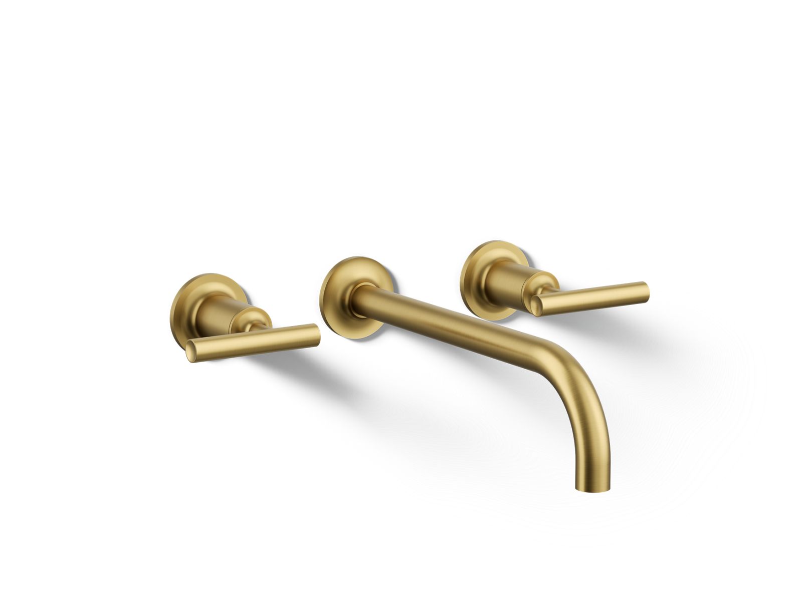 Purist Wall-mount bathroom sink faucet trim with Lever handles, 1.2 gpm