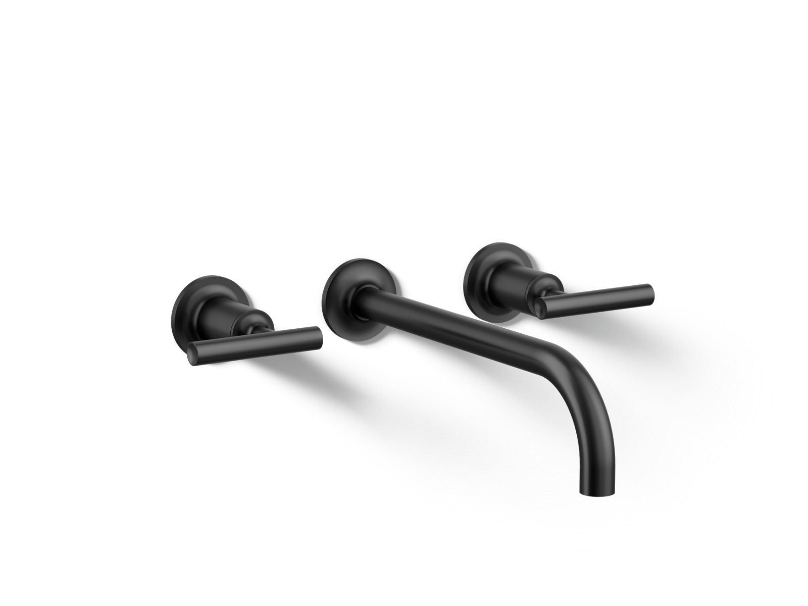 Purist Wall-mount bathroom sink faucet trim with Lever handles, 1.2 gpm