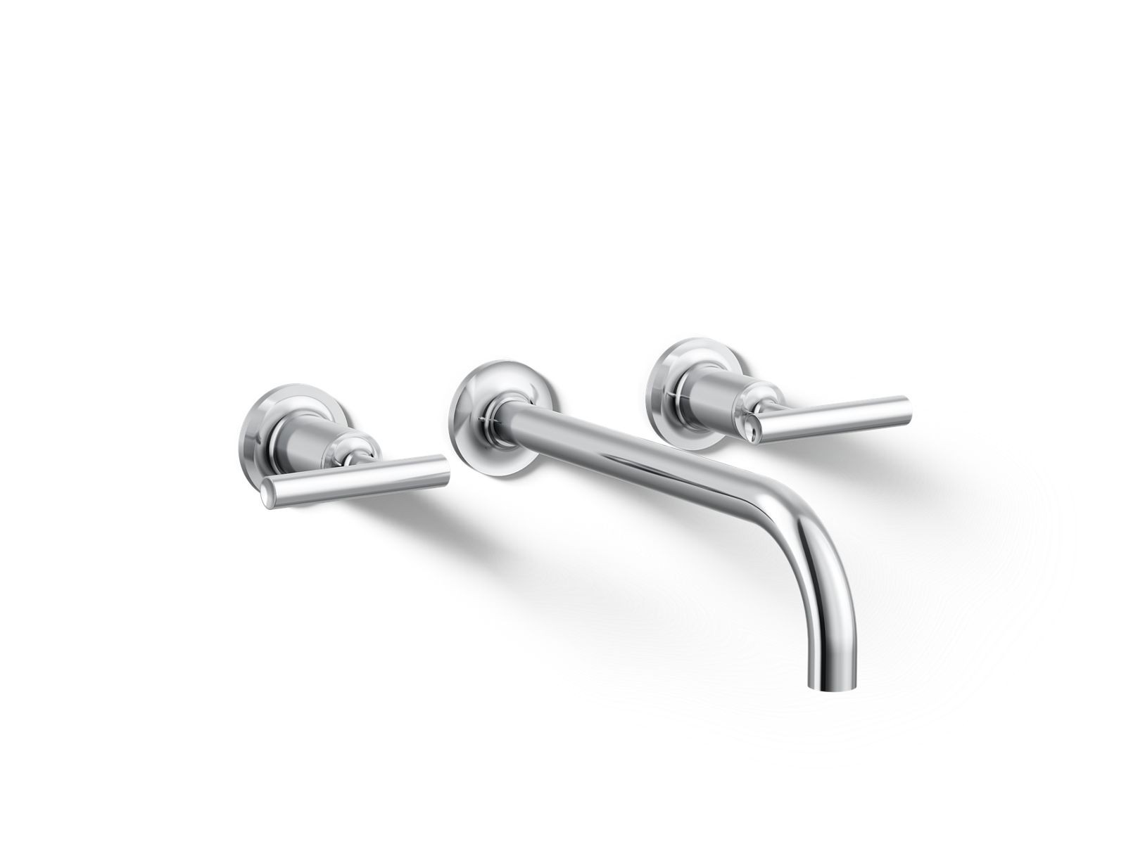 Purist Wall-mount bathroom sink faucet trim with Lever handles, 1.2 gpm