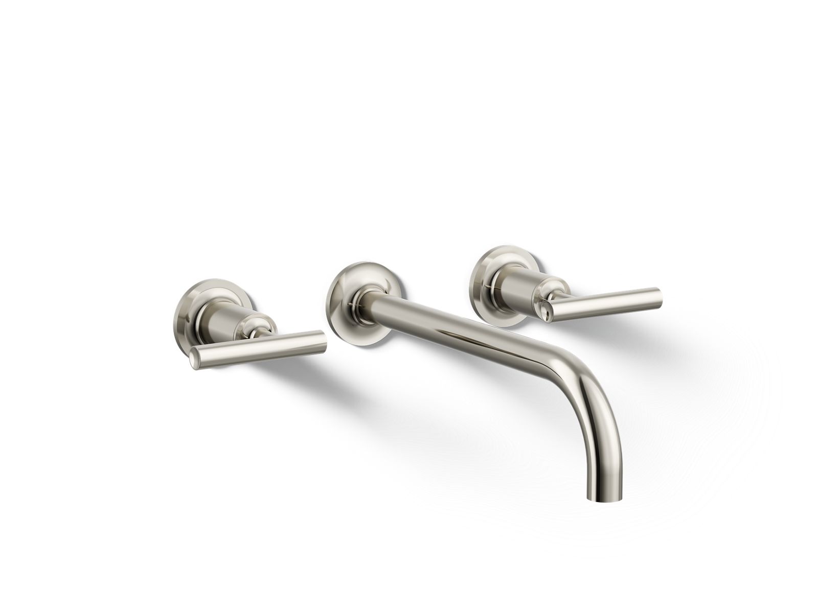 Purist Wall-mount bathroom sink faucet trim with Lever handles, 1.2 gpm