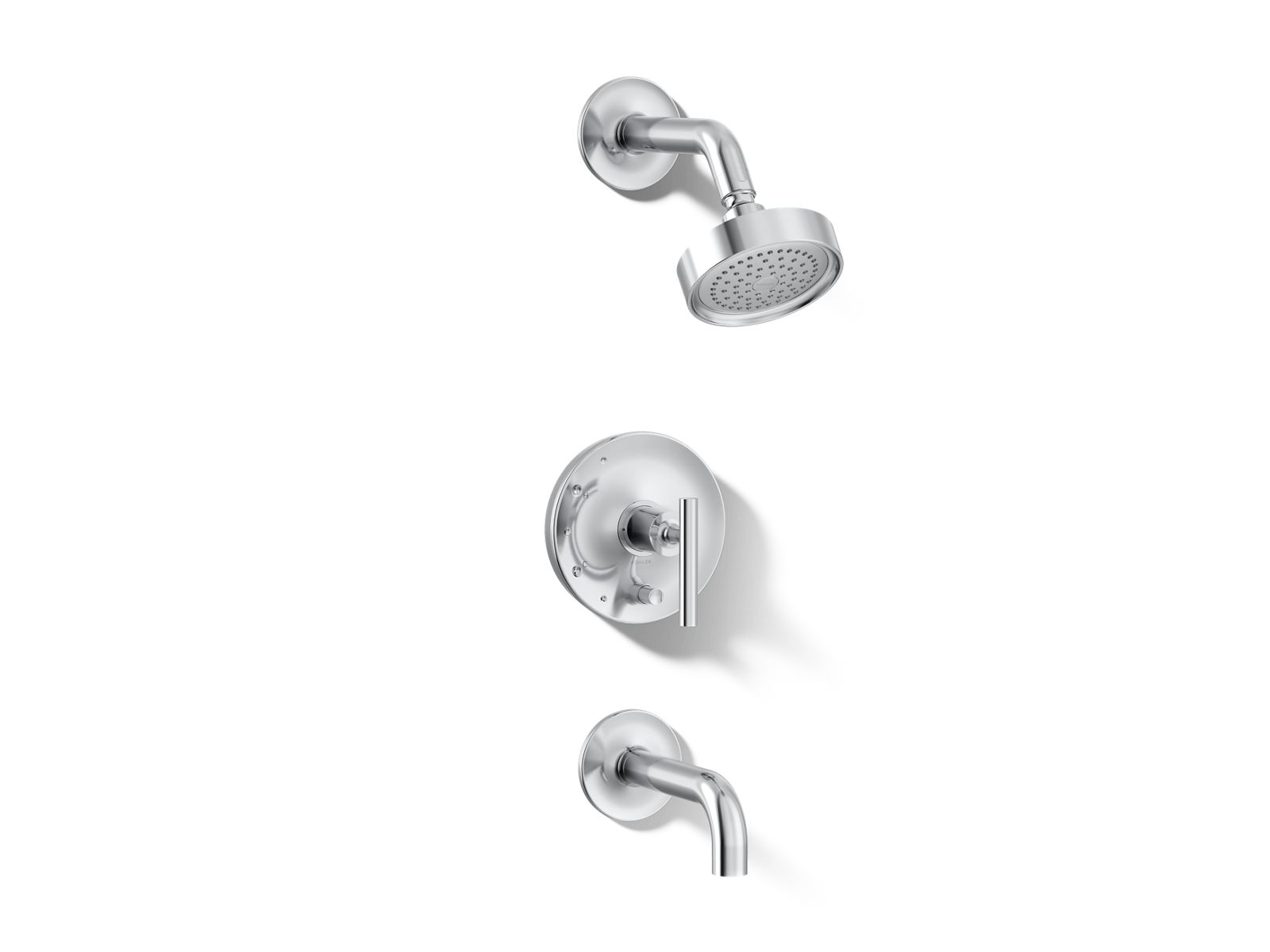 Purist® Rite-Temp® bath and shower trim kit with push-button diverter and lever handle, 2.5 gpm