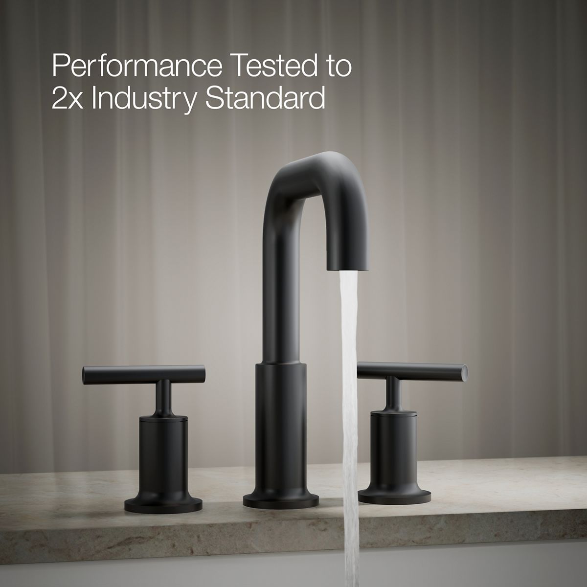KOHLER | K-T14428-4 | Purist Deck-Mount High-Flow Bath Faucet Trim
