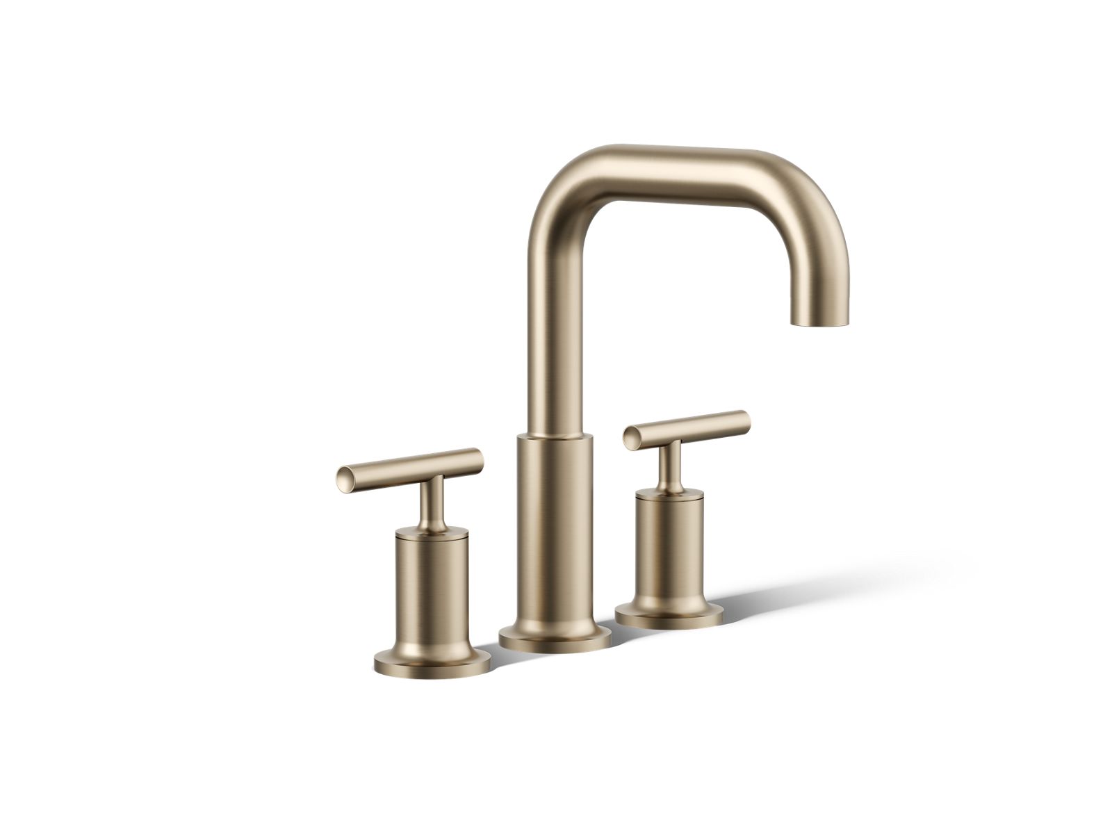 Purist Deck-mount bath faucet trim with Lever handles