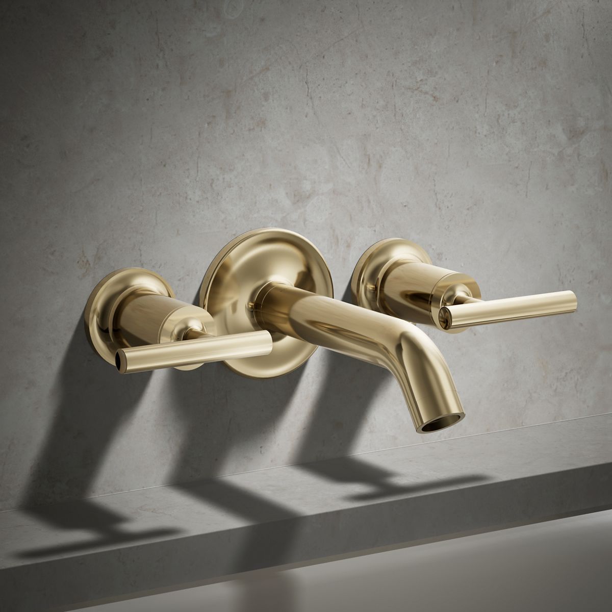 KOHLER | T14429-4 | Purist™| Deck- or wall-mount bath faucet