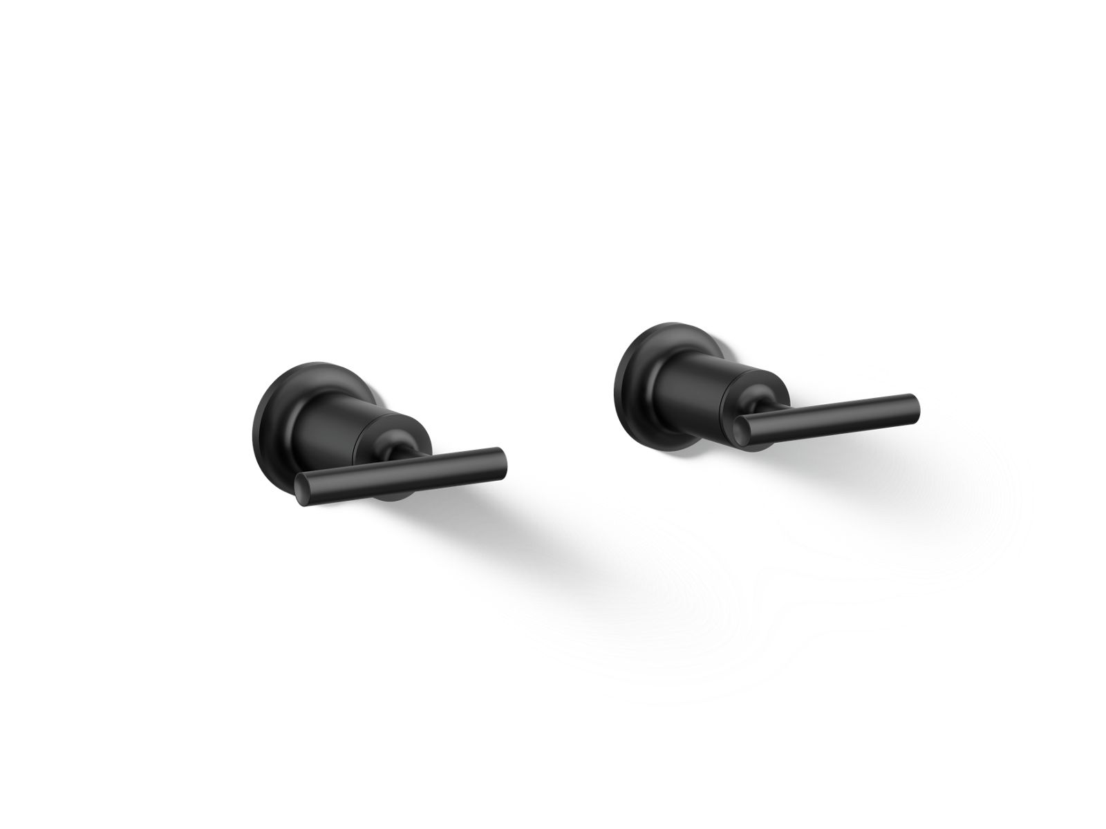 Purist Deck- or wall-mount bath faucet handle trim with lever design