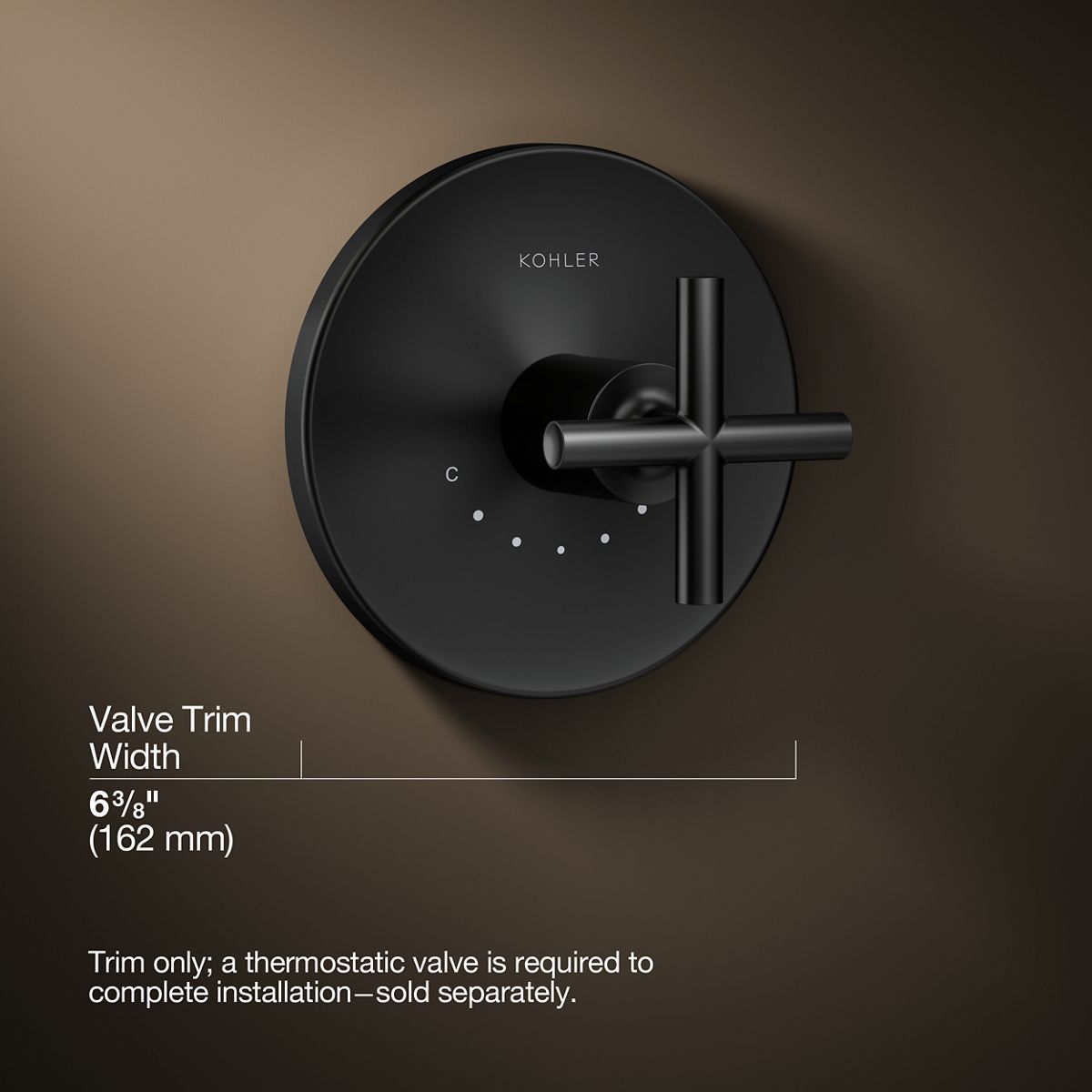 3/4 view of product with dimensions