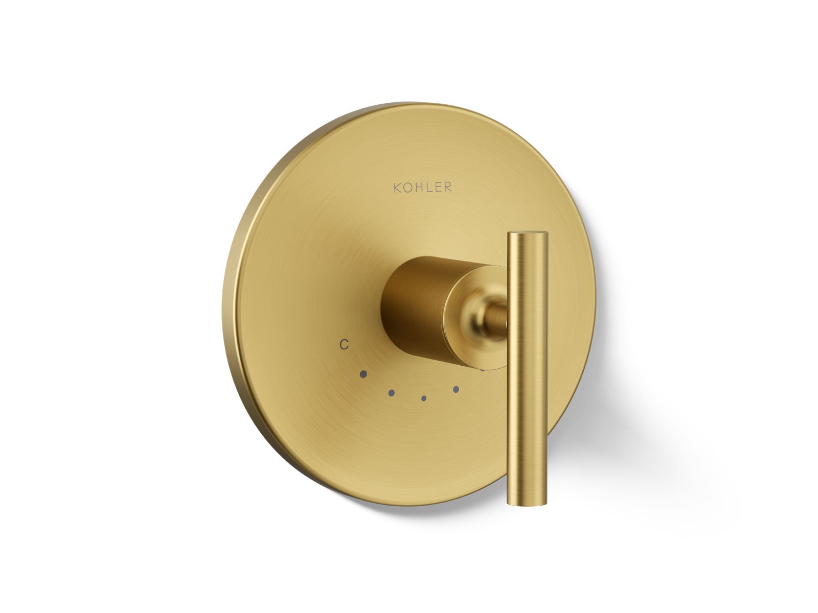 KOHLER Purist MasterShower temperature control valve trim with lever handle