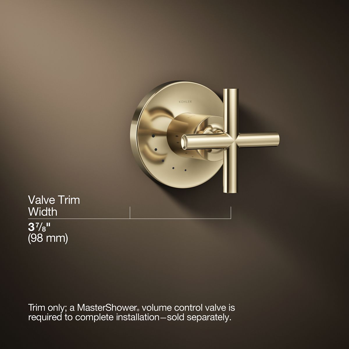 3/4 view of product with dimensions