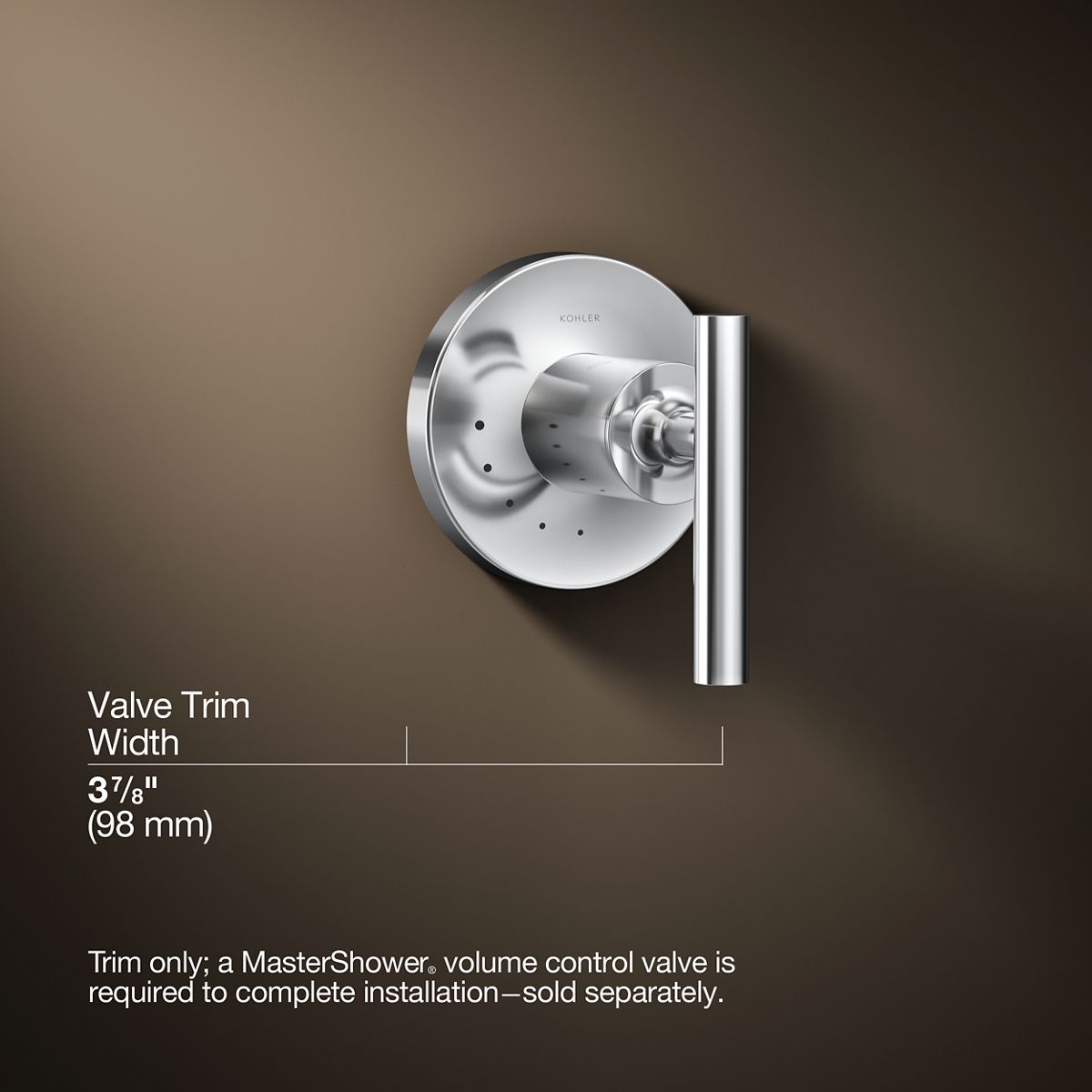 3/4 view of product with dimensions