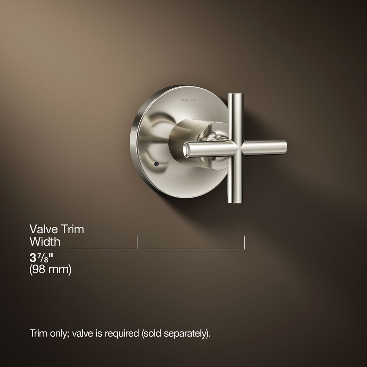 3/4 view of product with dimensions