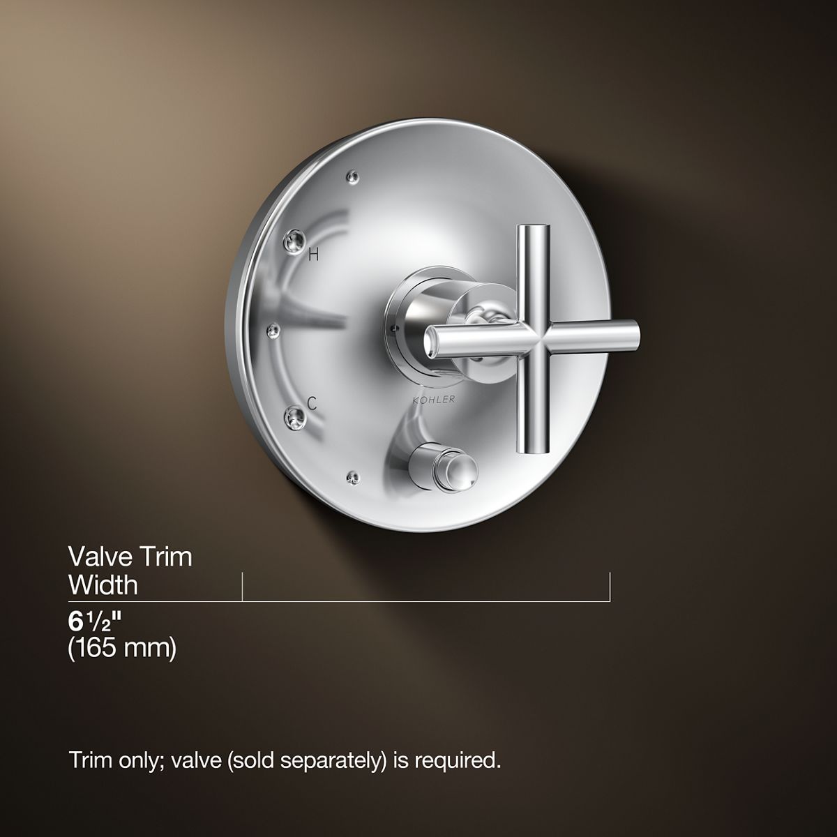 3/4 view of product with dimensions