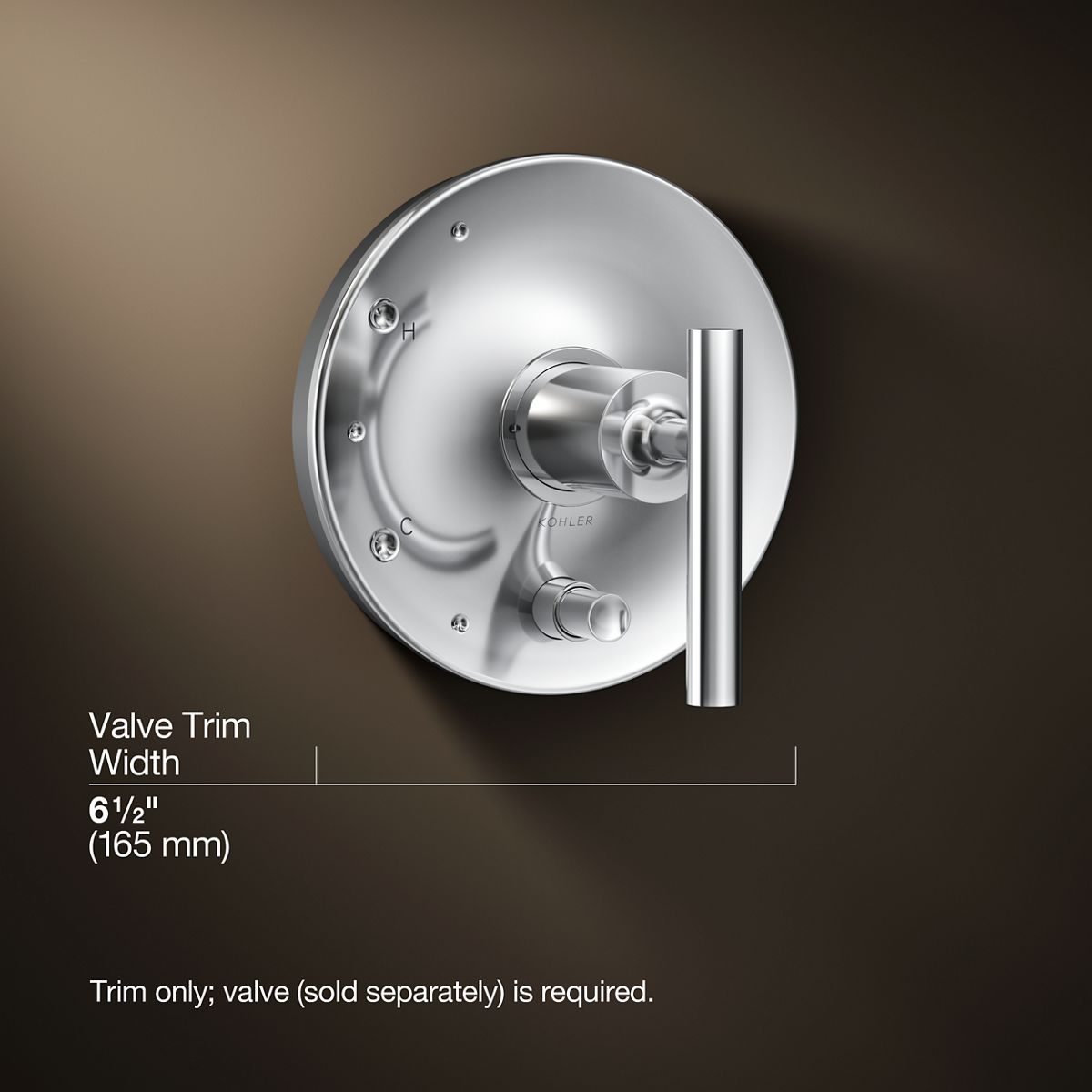 3/4 view of product with dimensions
