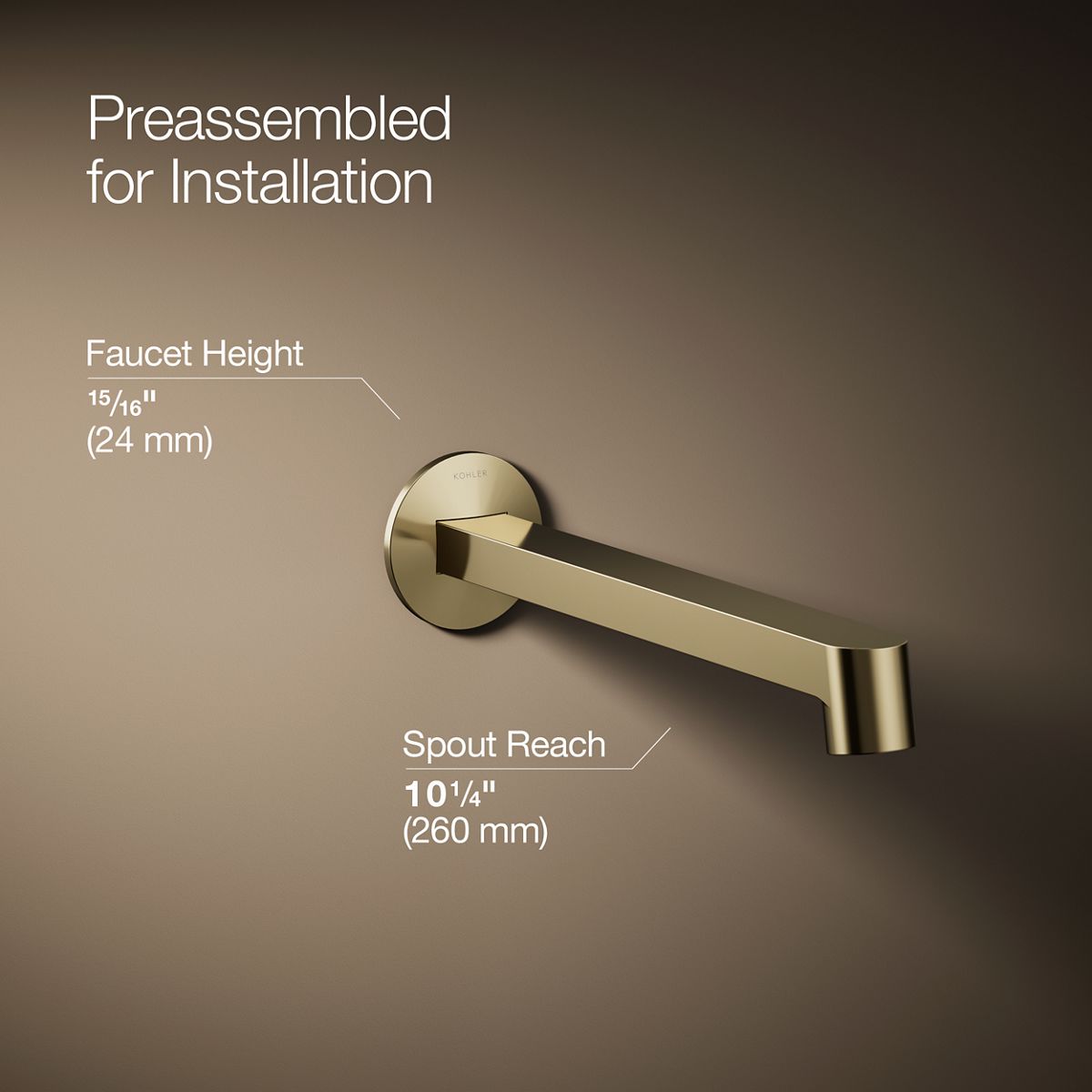 3/4 view of product with dimensions