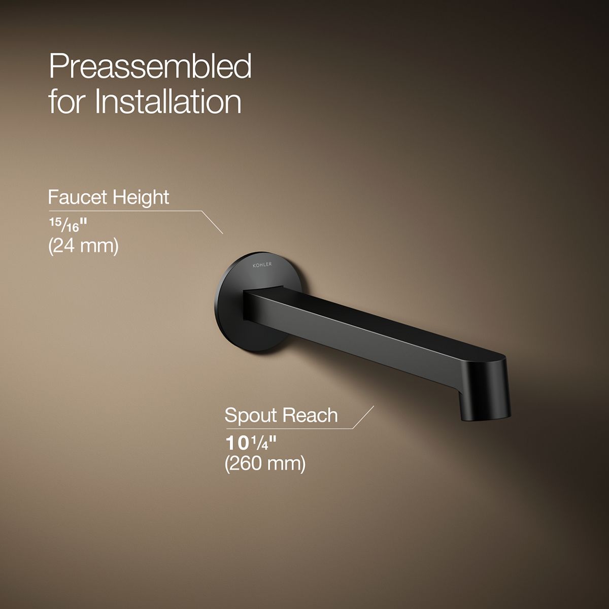 3/4 view of product with dimensions