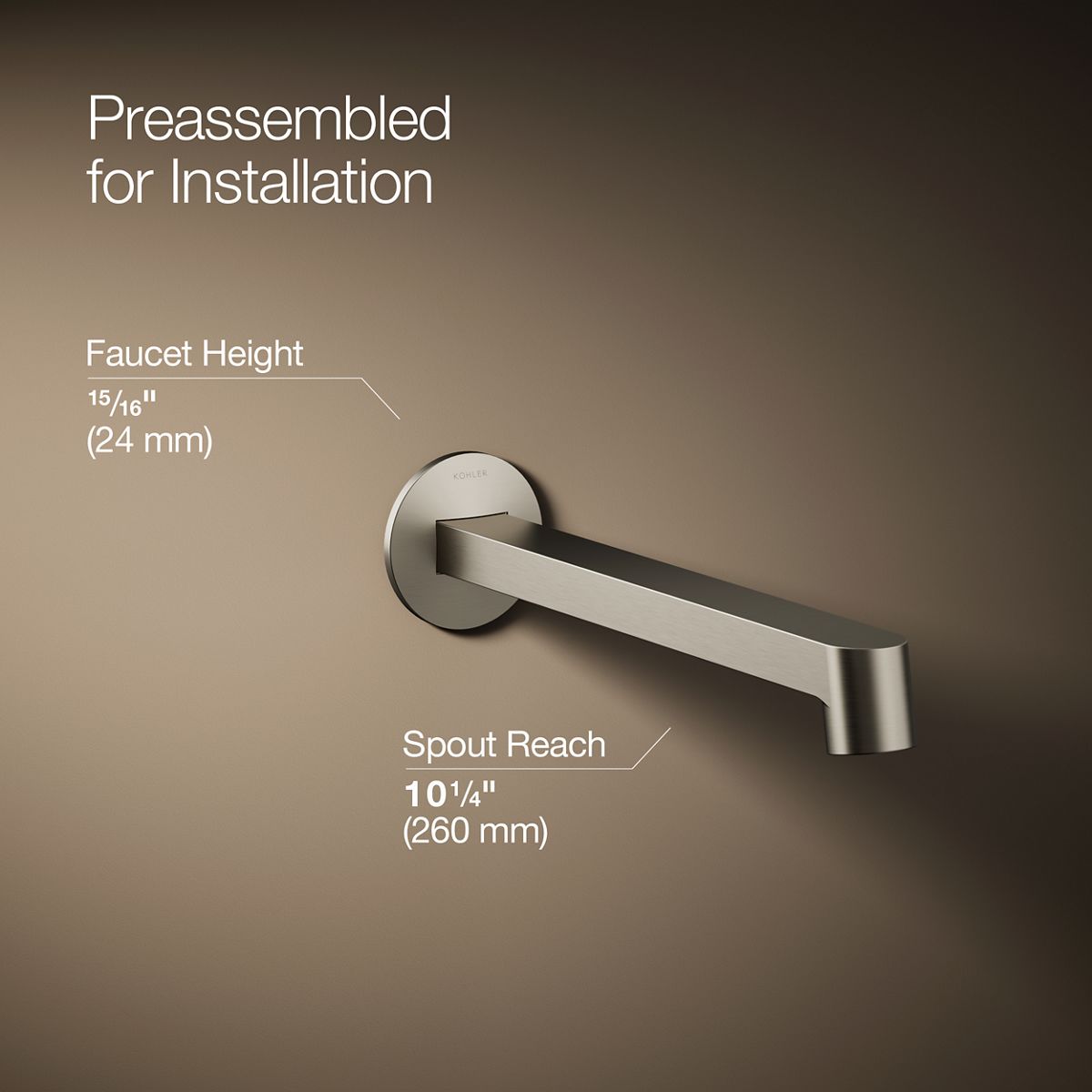 3/4 view of product with dimensions