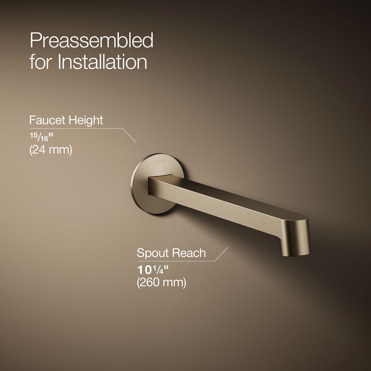 3/4 view of product with dimensions