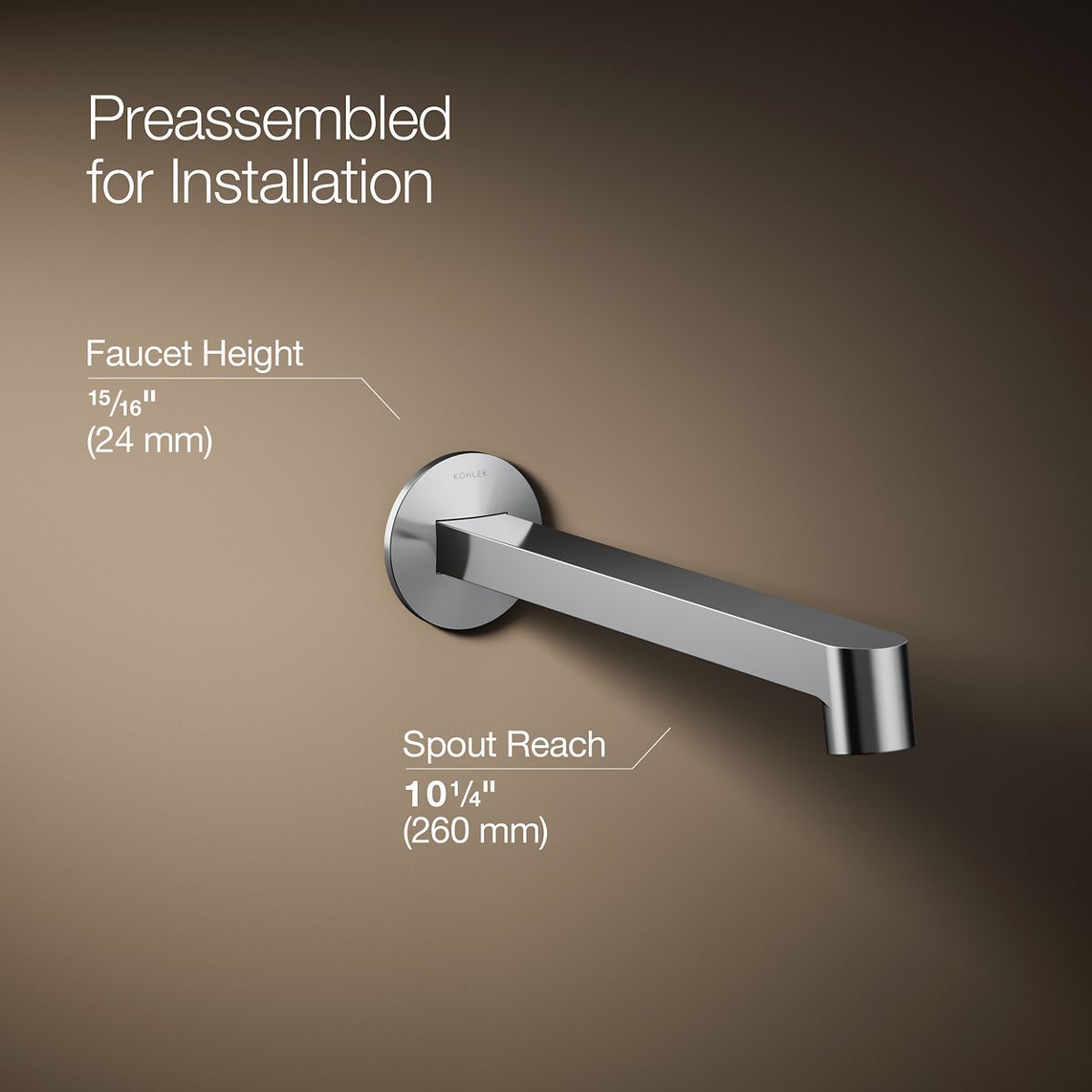 3/4 view of product with dimensions