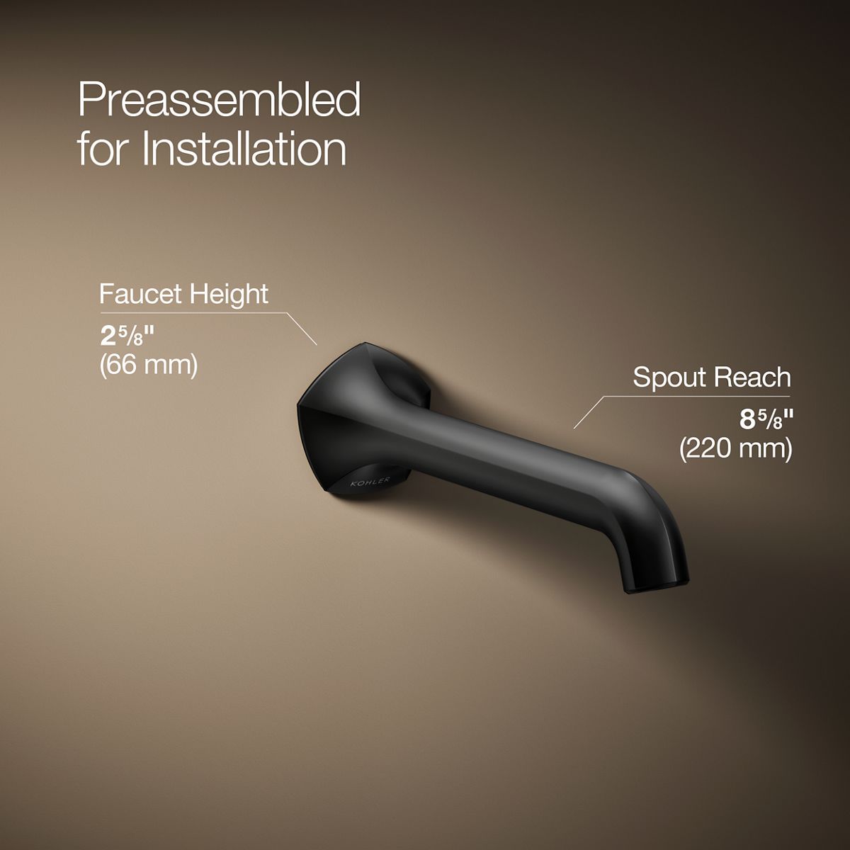 3/4 view of product with dimensions