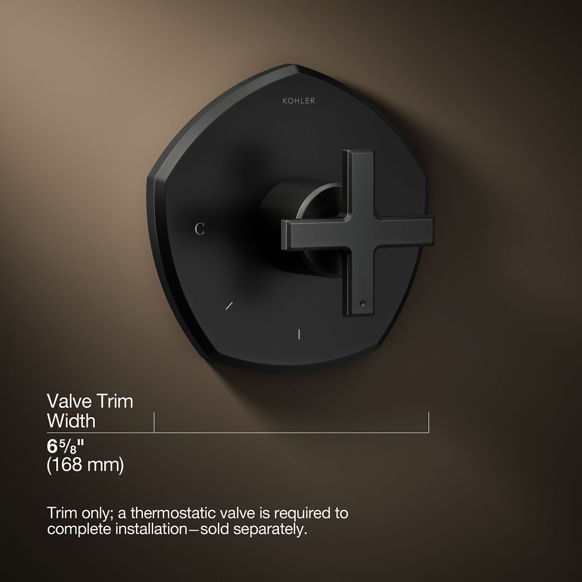 3/4 view of product with dimensions