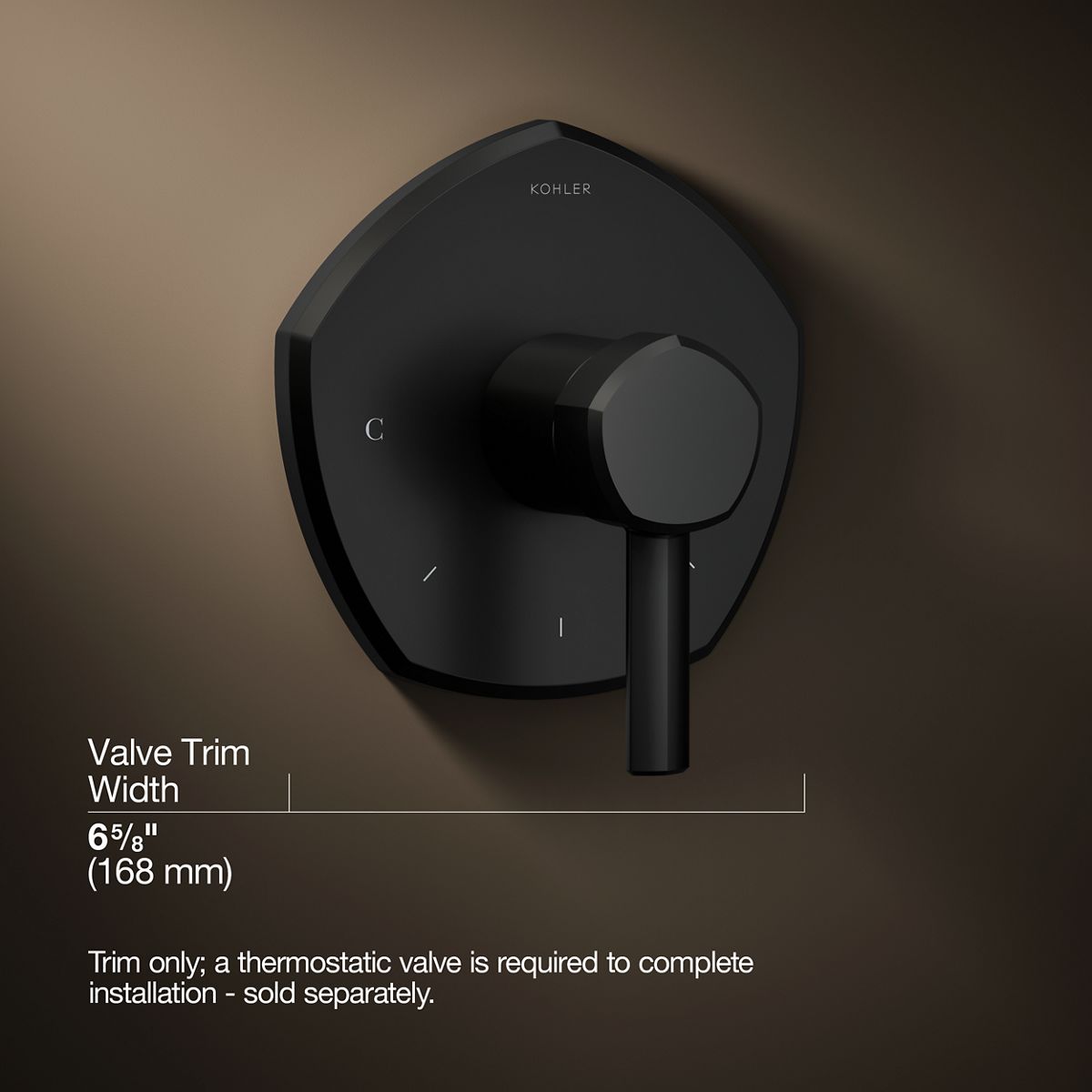3/4 view of product with dimensions