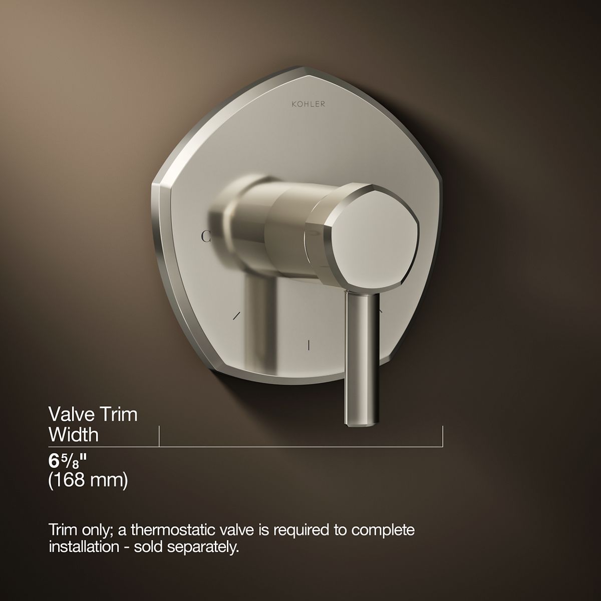 3/4 view of product with dimensions