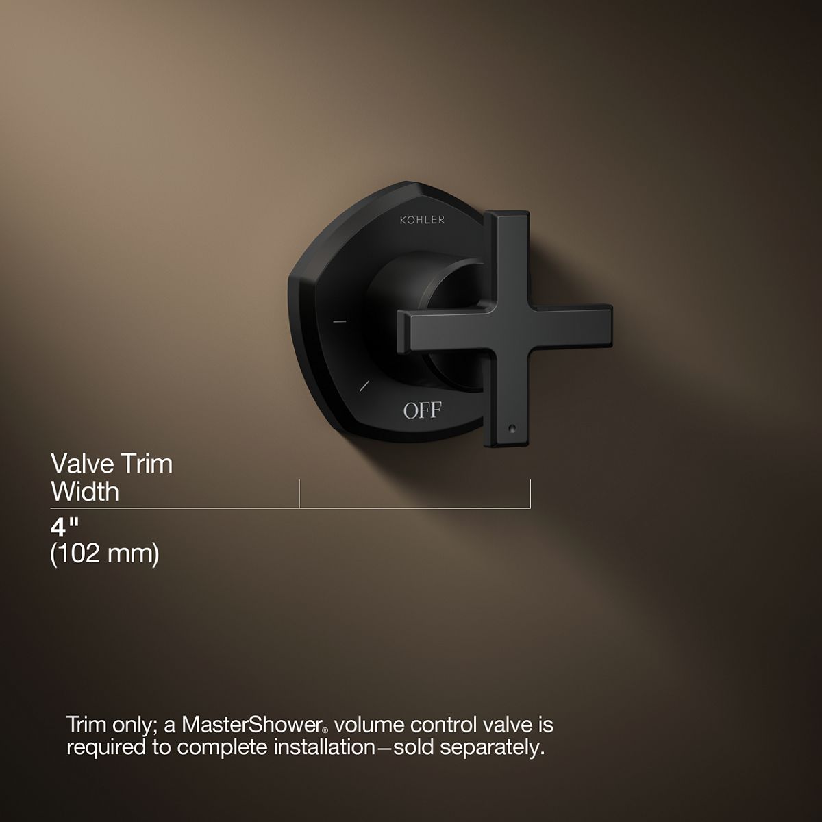 3/4 view of product with dimensions
