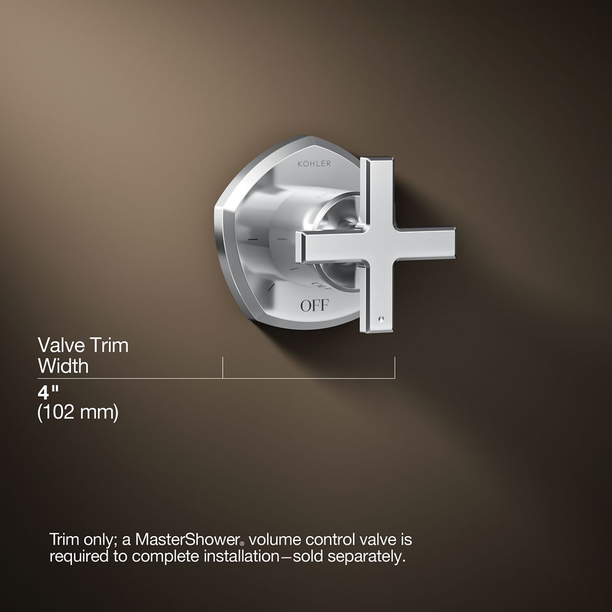 3/4 view of product with dimensions