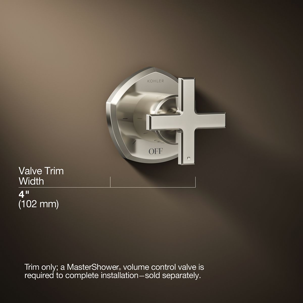 3/4 view of product with dimensions