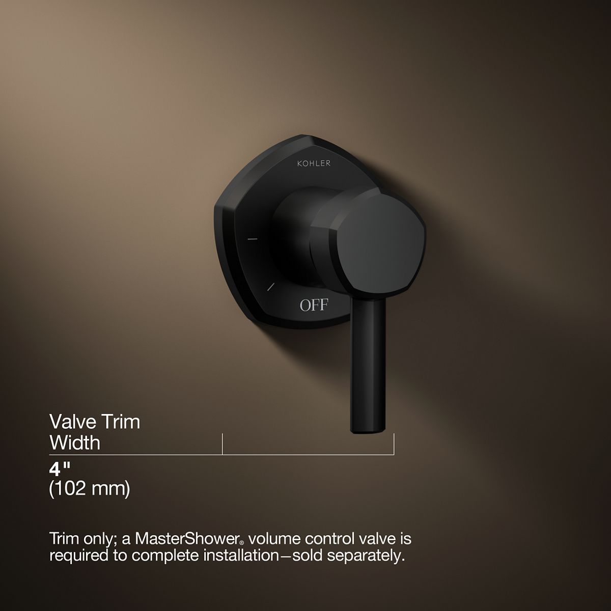 3/4 view of product with dimensions