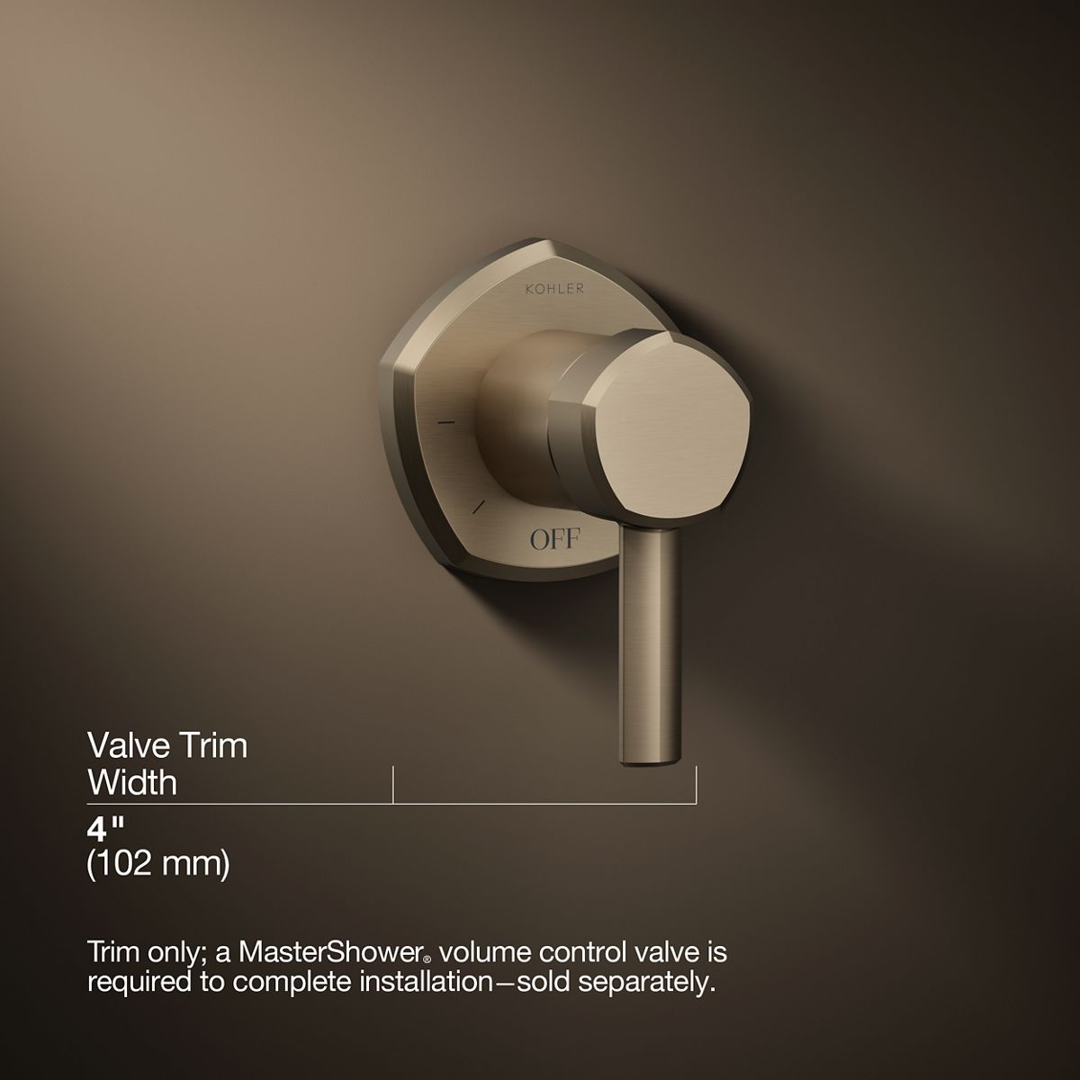 3/4 view of product with dimensions